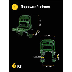 Комплект тактических креплений снаряжения на мотоцикл MOLLE