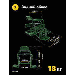 Комплект тактических креплений снаряжения на мотоцикл MOLLE
