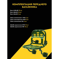 Комплект тактических креплений снаряжения на мотоцикл MOLLE