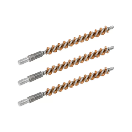 Ерши Bore Tech щетинные, калибр .22 (5,6 мм), бронза 3шт, резьба 8/32 (папа)