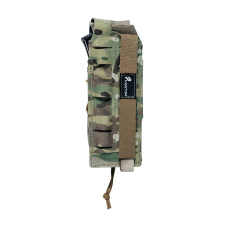 Подсумок Phantom, закрытый на 2 магазина АК реверс, Velox, Multicam