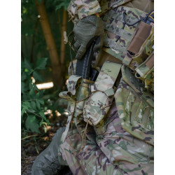 Подсумок Phantom, закрытый на 2 магазина АК реверс, Velox, Multicam