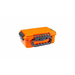 Футляр Plano водонепроницаемый, внут.р-р 22,9х13,3х10,1см, ABS пластик, ручка, поролон, оранжевый