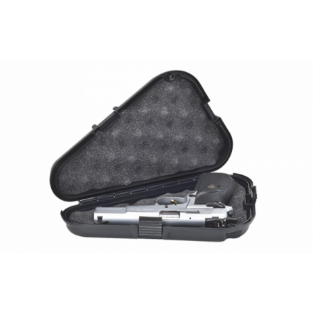 Кейс Plano для пистолета, пластик ABS, поролон, внутр.размер 27х5х12,7(см.), черный, вес 213гр.