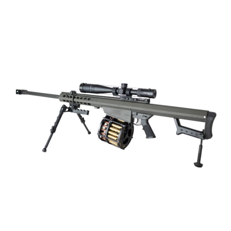 Магазин-барабан FosTecH на 20 патронов калибра .50 BMG для винтовок Barrett M82A1/M107A1 - 1501