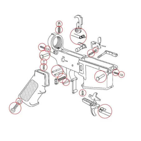 Комплект ЗИП для AR-15 44-180005 Eemann Tech