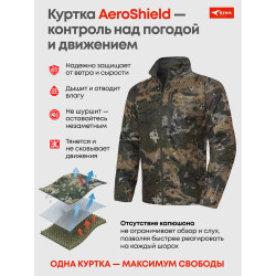 Куртка cофтшелл AeroShield Heatflow Adaptive Camo