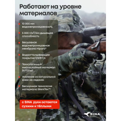 Перчатки Tactical Skin водонепроницаемые с мембраной