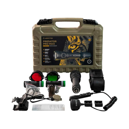 Фонарь Armytek Predator Pro Max Extended Set 3000 lm комплект свет белый