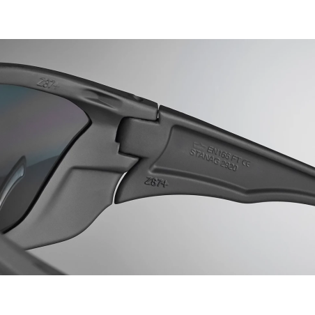 Очки баллистические поляризационные Bolle SWAT Black (Lens: Smoke Platinum Polarized)
