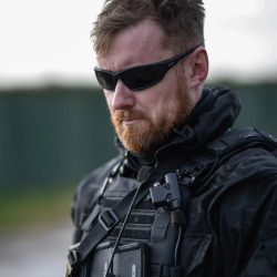 Очки баллистические поляризационные Bolle SWAT Black (Lens: Smoke Platinum Polarized)