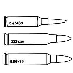 5,45/.223/7,62 калибры переходники ДТК